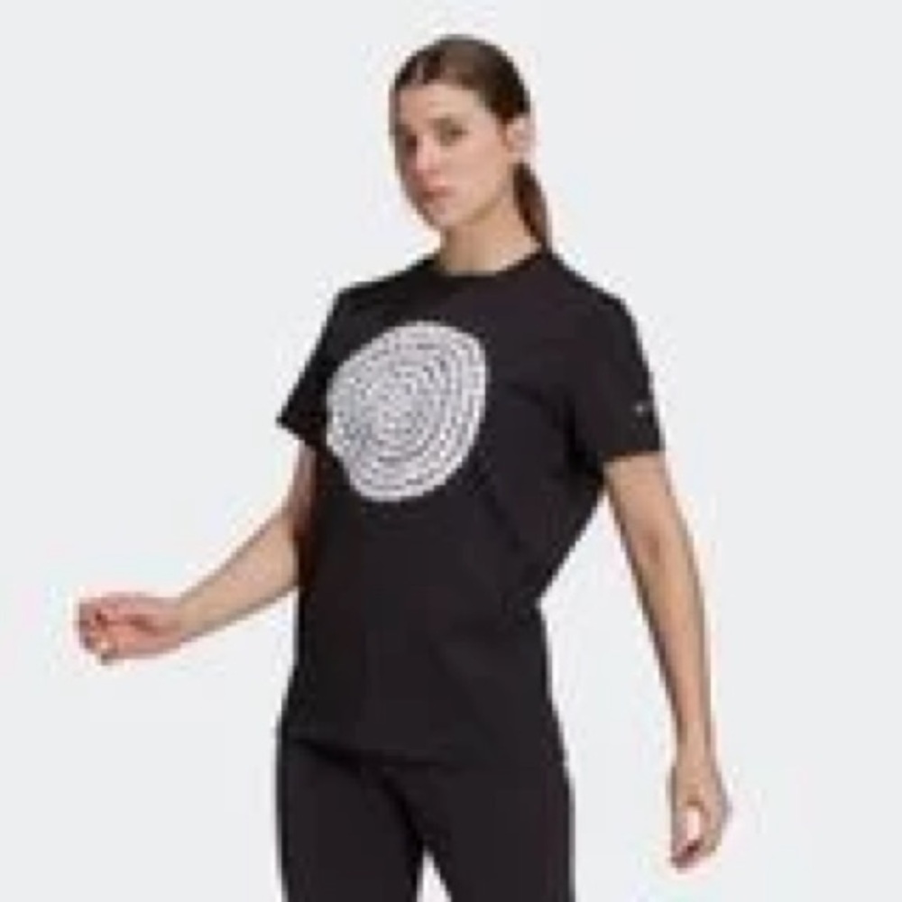 Marimekko Black and White Graphic Short Sleeve Tee